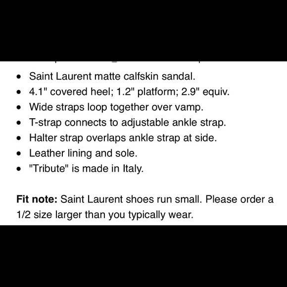 ⛔️SOLD⛔️Authentic YSL Tribute Sandal Brown Size 36 - Picture 8 of 8